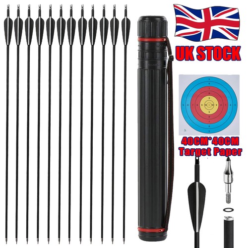 12x carbon arrows quiver - 30"carbon,