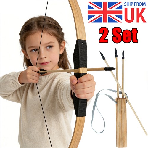 Set wooden bow arrow archery - set,