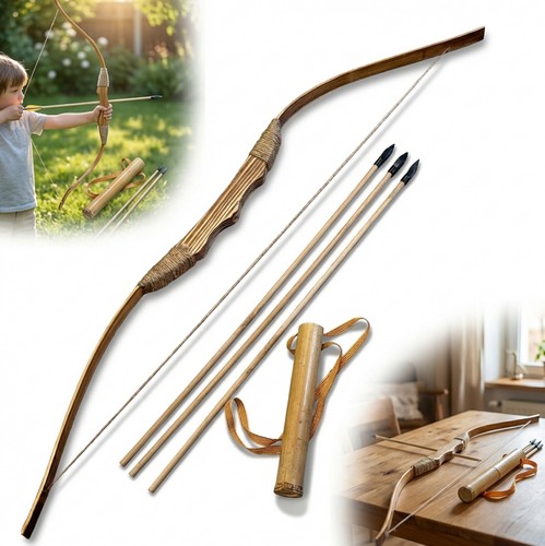 Wooden archery bow - wooden, set